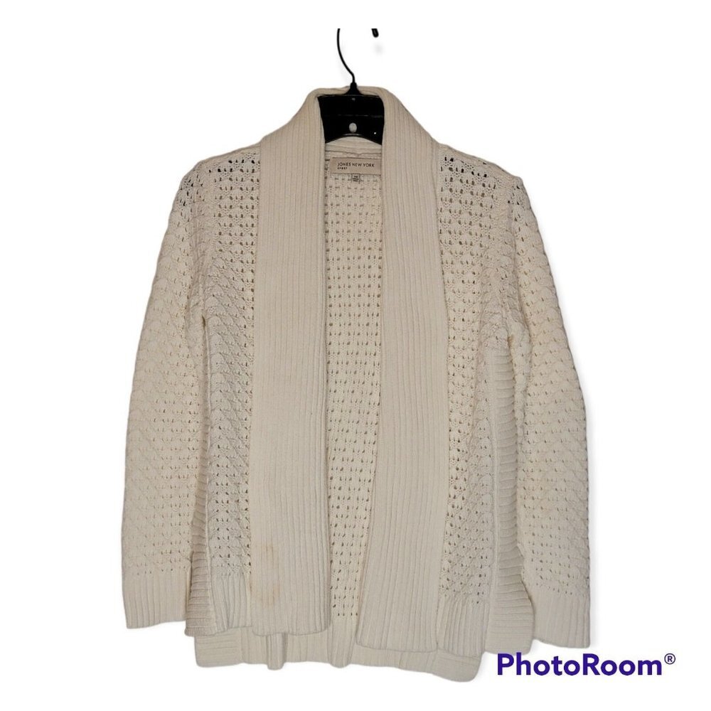 Jones New York Sport Cream Open Cardigan Size XS.